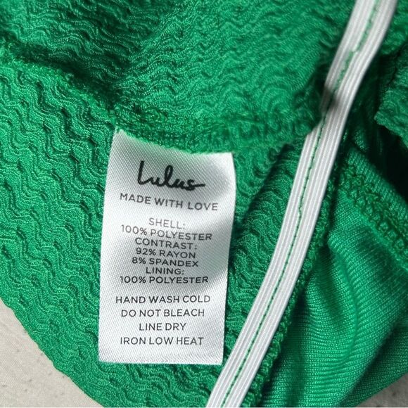 NEW Lulu’s Signature Look green bustier bodysuit women’s size large - Picture 10 of 10